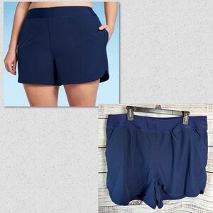 Lands end women’s 5” upf 50 swim shorts size 22w